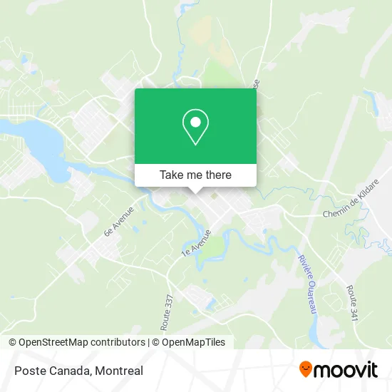 Poste Canada map