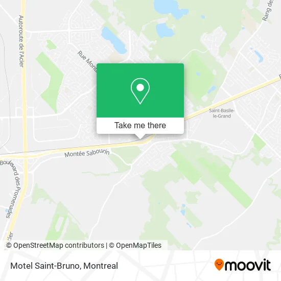 Motel Saint-Bruno map