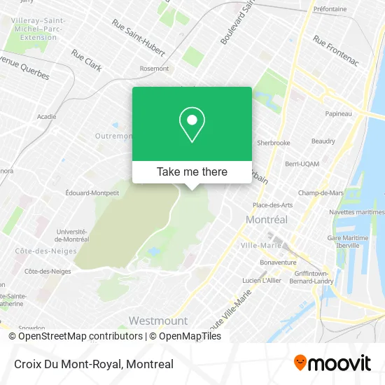 Croix Du Mont-Royal map