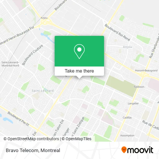 Bravo Telecom map