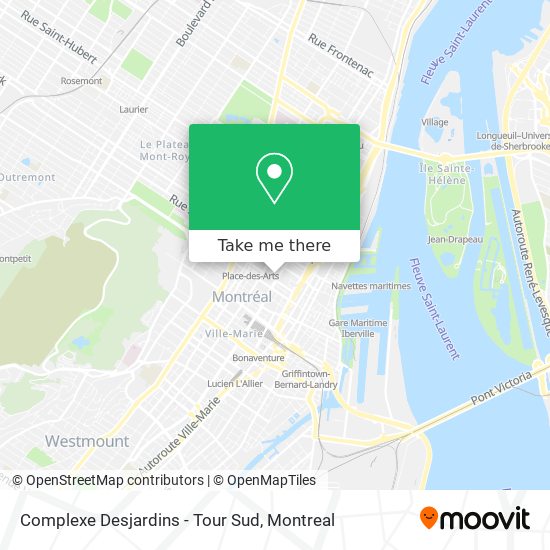 Complexe Desjardins - Tour Sud map