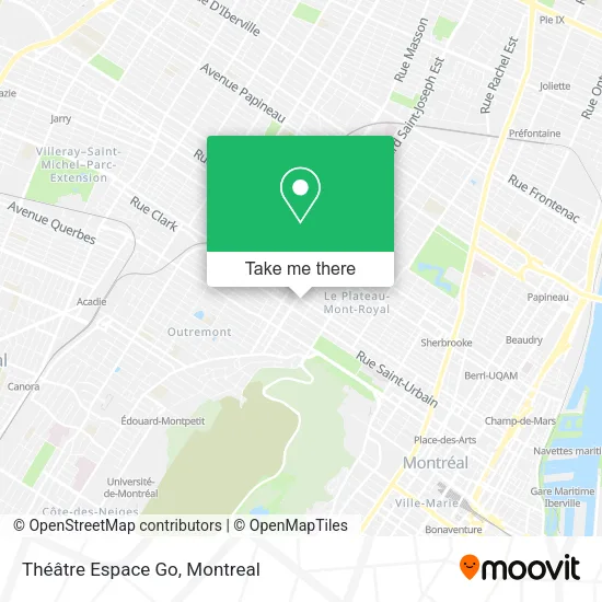 Théâtre Espace Go map