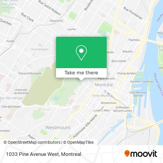 1033 Pine Avenue West map