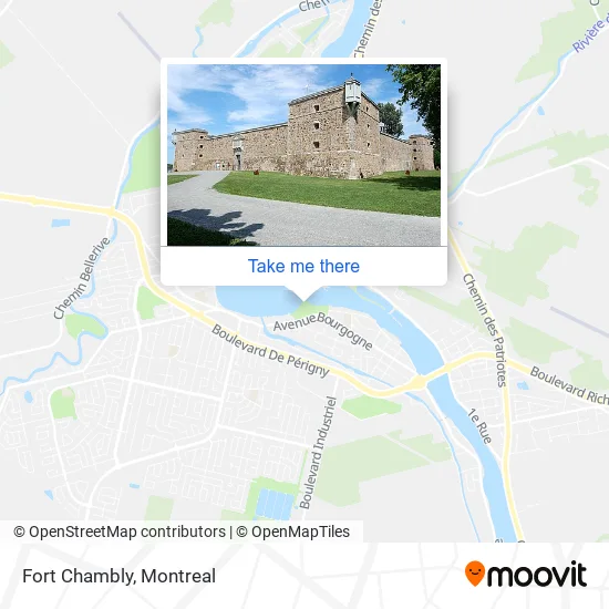 Fort Chambly map