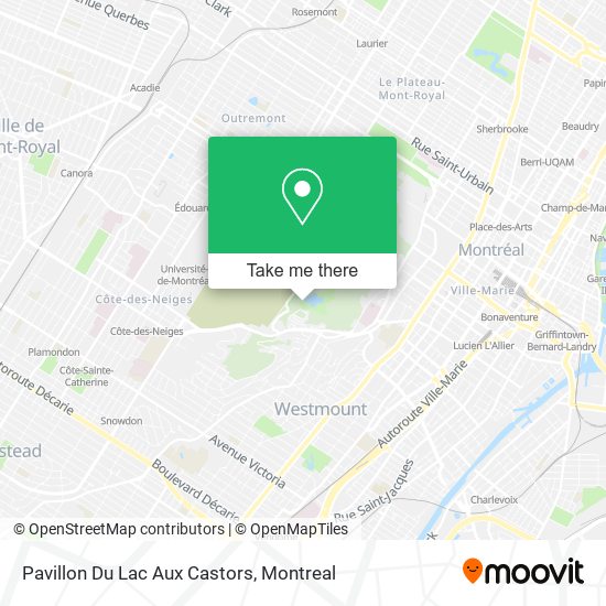 Pavillon Du Lac Aux Castors map