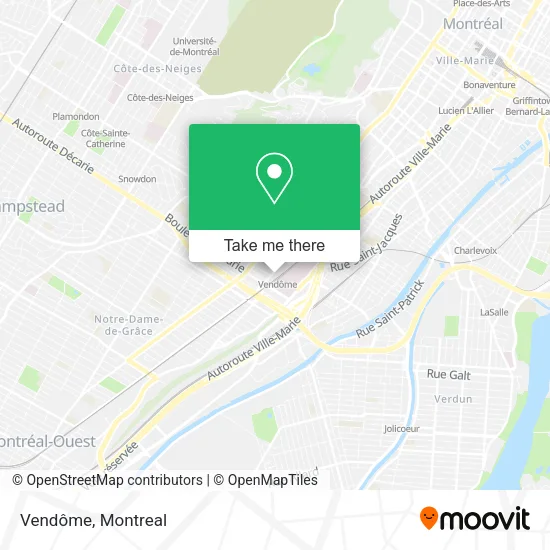 Vendôme map