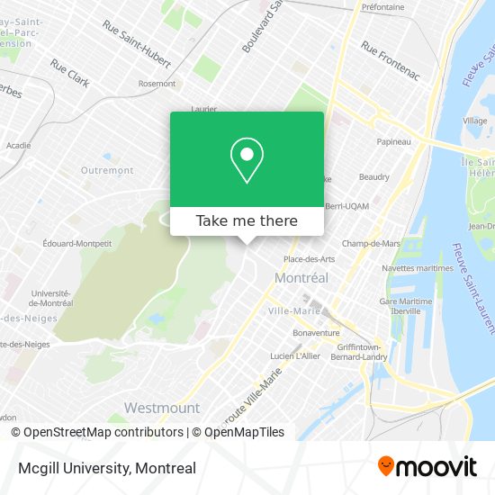 Mcgill University map