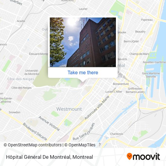 Hôpital Général De Montréal map