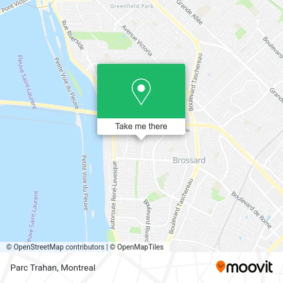 Parc Trahan map