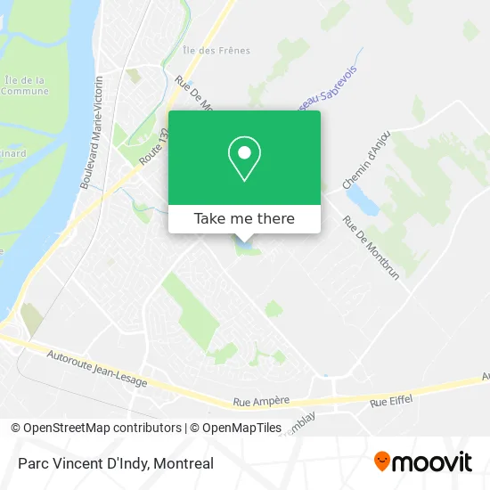 Parc Vincent D'Indy map