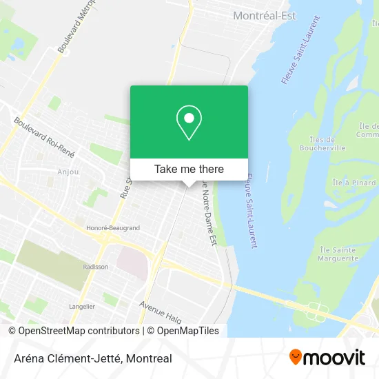 Aréna Clément-Jetté map