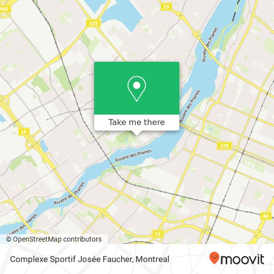 Complexe Sportif Josée Faucher map