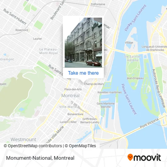 Monument-National map