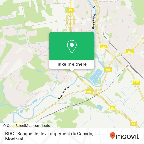 BDC - Banque de développement du Canada map