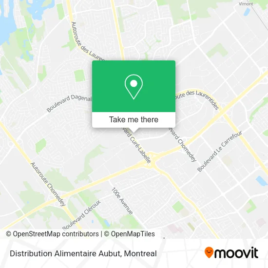 Distribution Alimentaire Aubut map