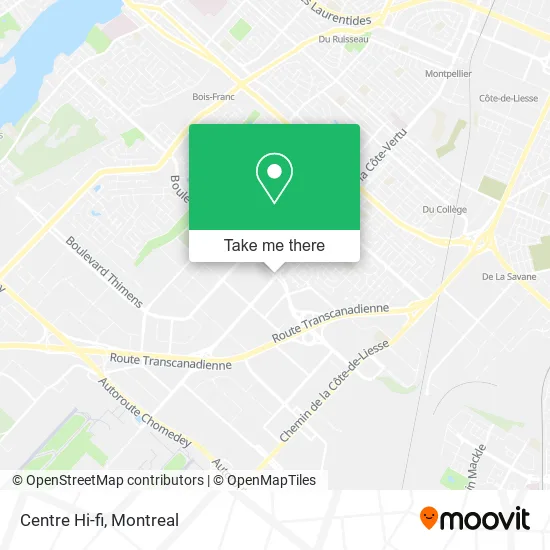 Centre Hi-fi map