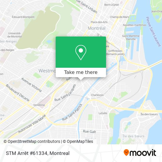 STM Arrêt #61334 map