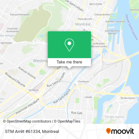 STM Arrêt #61334 map