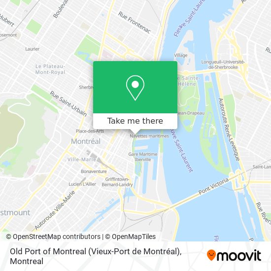Old Port of Montreal (Vieux-Port de Montréal) map
