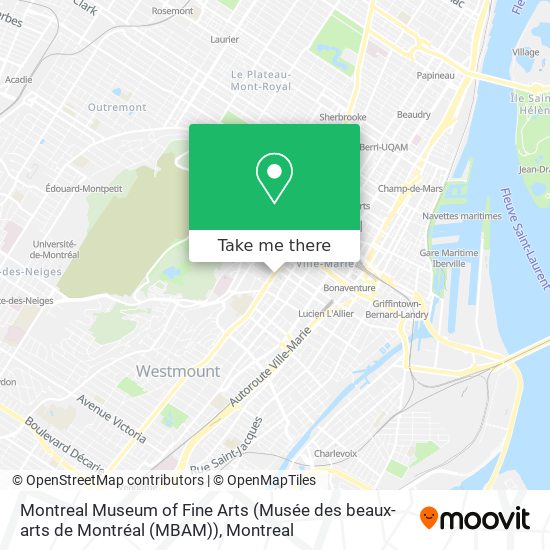 Montreal Museum of Fine Arts (Musée des beaux-arts de Montréal (MBAM)) map