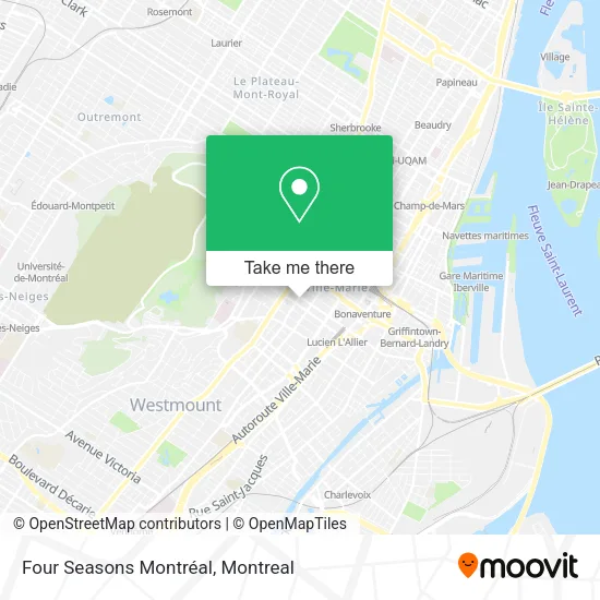 Four Seasons Montréal map
