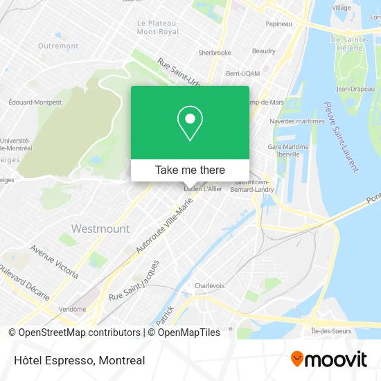 Hôtel Espresso map