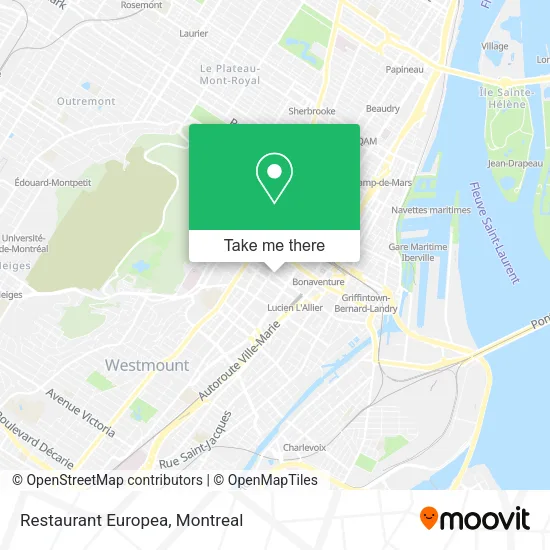 Restaurant Europea map