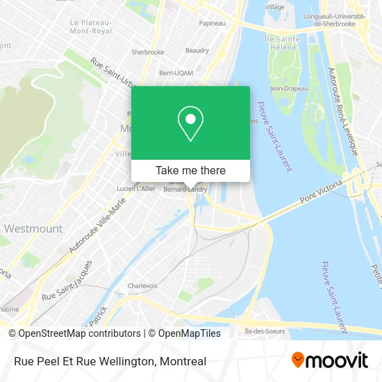 Rue Peel Et Rue Wellington map