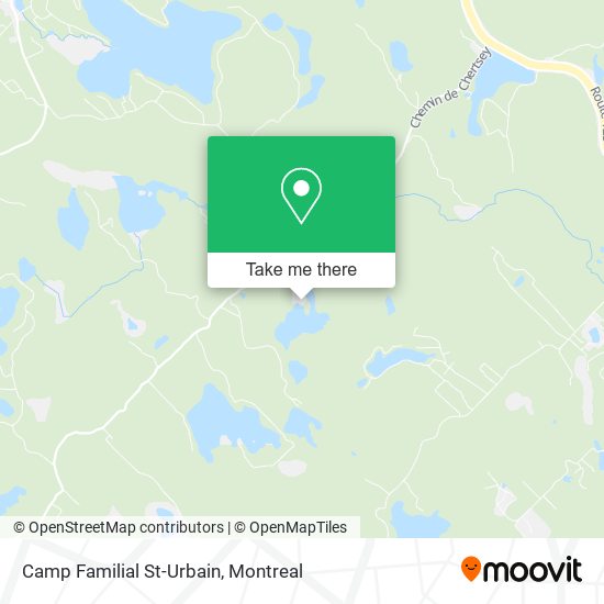 Camp Familial St-Urbain map