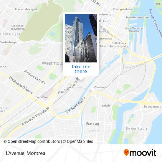 L’Avenue map