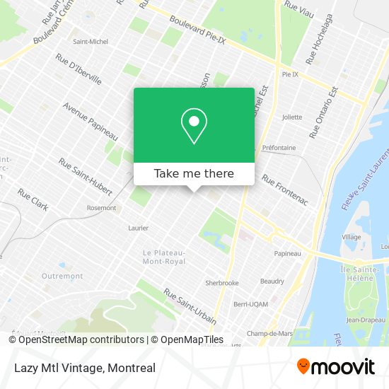 Lazy Mtl Vintage map