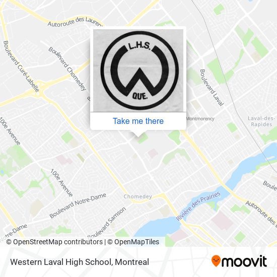 Western Laval High School map