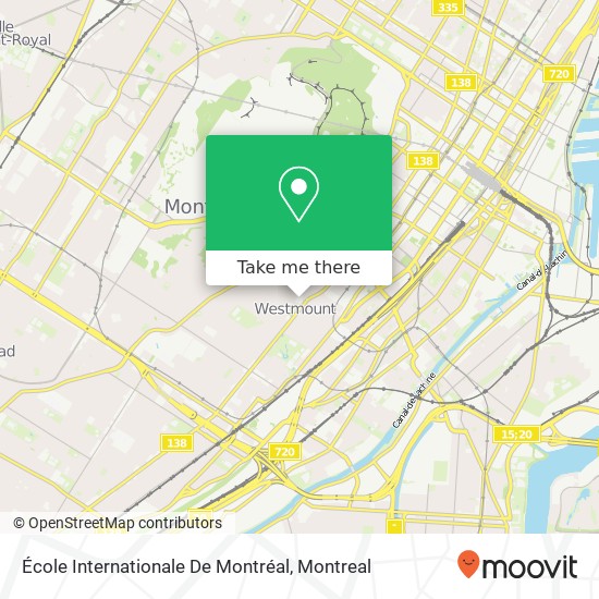 École Internationale De Montréal map