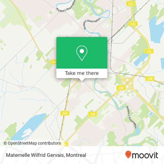 Maternelle Wilfrid Gervais map