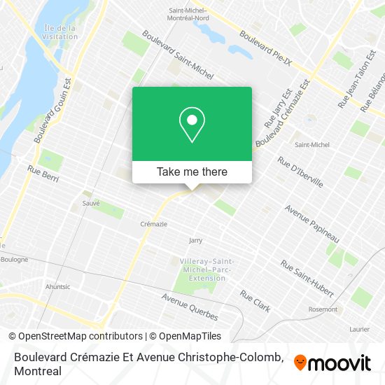 Boulevard Crémazie Et Avenue Christophe-Colomb map