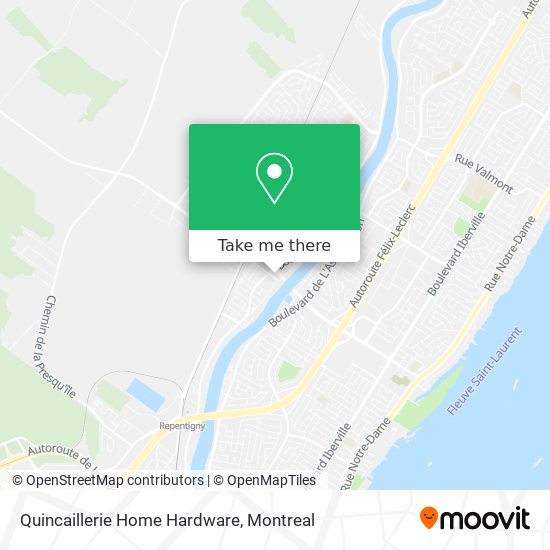 Quincaillerie Home Hardware map