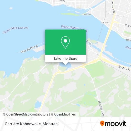 Carrière Kahnawake map