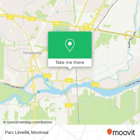 Parc Léveillé map