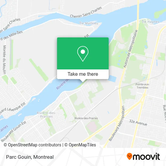 Parc Gouin map
