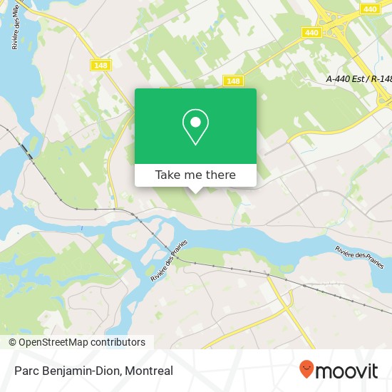 Parc Benjamin-Dion map