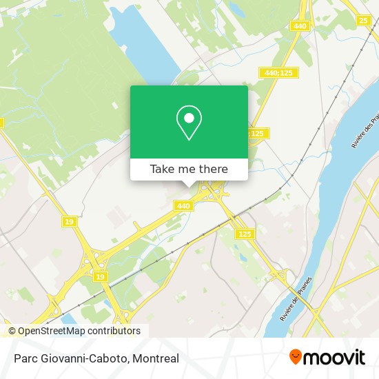 Parc Giovanni-Caboto map