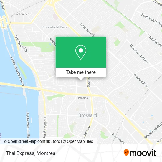 Thai Express map