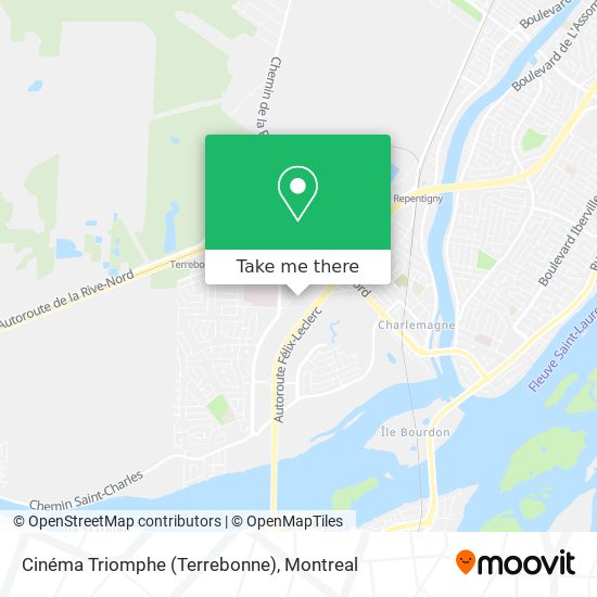 Cinéma Triomphe (Terrebonne) map