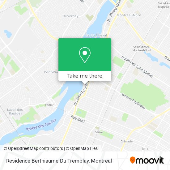 Residence Berthiaume-Du Tremblay map