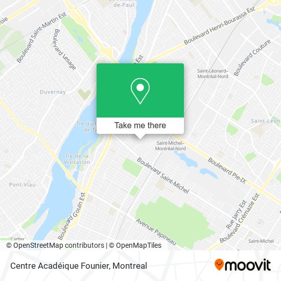 Centre Acadéique Founier map