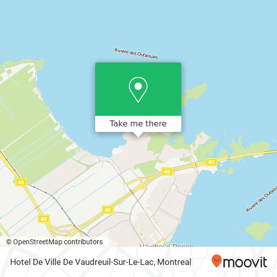 Hotel De Ville De Vaudreuil-Sur-Le-Lac map