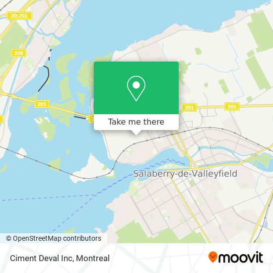 Ciment Deval Inc map