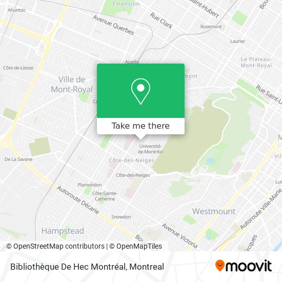 Bibliothèque De Hec Montréal map