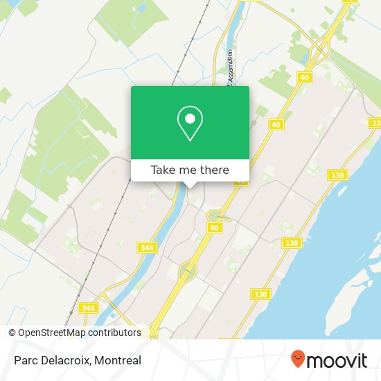 Parc Delacroix map