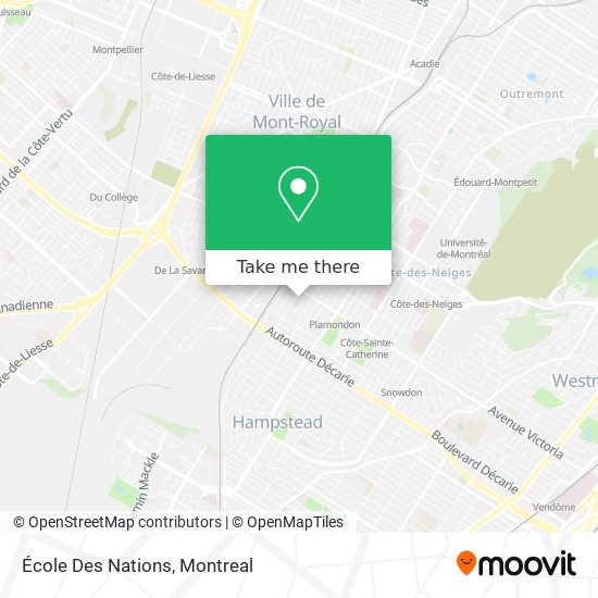 École Des Nations map